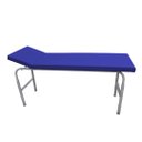 Ver imagem 1 de Mesa Exame Clínico 80x65x180 Cabeceira Regulável Esmaltada Azul Royal