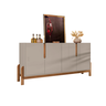 Buffet Lizz 1.70 Off White/cedro - Casa D Móveis - 2