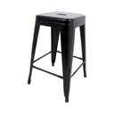 Ver imagem 3 de Kit 2 Banquetas Tolix Médias sem Encosto Pretas