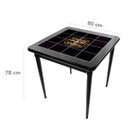 Ver imagem 4 de Mesa de Madeira Jantar Maciça Rústica Quadrada Empório Tambo - Stronger Whiskey - Preta