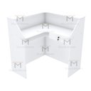 Ver imagem 6 de BALCÃO CAIXA EM L COM GAVETA M212.2021.B (LOJA, ATENDE) MUNDI MOVEIS