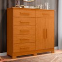 Ver imagem 7 de Cômoda Sapateira Mandarim 6 Gavetas 2 Portas Cinamomo
