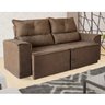 Sofá / Estofado 3 Lugares Retrátil e Reclinável Roma - Estofado Linhares Marrom003 - 2