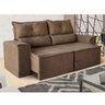 Sofá / Estofado 3 Lugares Retrátil e Reclinável Roma - Estofado Linhares Marrom003 - 1