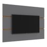 Estante Painel Sala TV 40 42 43 47 48 50 52 58 60 65 Polegadas Quarto Retrô Palazzio Cinza/Freijó - 1