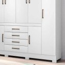 Ver imagem 2 de Guarda Roupa Casal 8 Portas New Realce 84020 Branco Demóbile