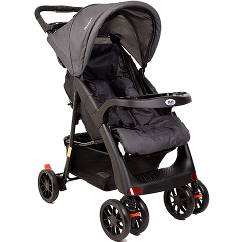 Carrinho de Bebe Passeio Passear Baby Atena Reversivel Preto