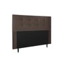 Cabeceira Cama Box Casal 160cm - Marrom Suede - 1