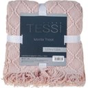 Ver imagem 1 de Manta Tricot Style Decorativa 127x152 Toque Super Macio Champagne