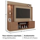 Ver imagem 3 de Estante Home TV 65 pol 201 cm Atlanta Fendi Freijo Bechara