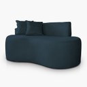 Ver imagem 4 de Sofá Orgânico 2 Lugares Curvo Feijão Design Elegante Suede