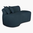 Ver imagem 5 de Sofá Orgânico 2 Lugares Curvo Feijão Design Elegante Suede