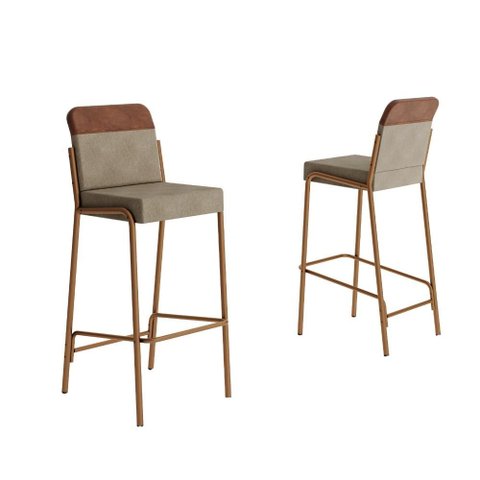 Kit 2 Banquetas Altas Duo Carraro