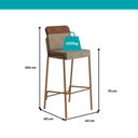 Ver imagem 2 de Kit 2 Banquetas Altas Duo Carraro