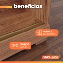 Ver imagem 6 de Guarda Roupas Casal 3 Portas de Correr Frisado com Espelho 6 Gavetas 100% MDF Lia