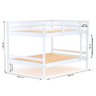 Beliche Casal Casal Eco Madeira Maciça Branco Mobilistore - 4