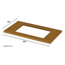 Ver imagem 3 de Balcão 2 Portas 80 Cm Nova York Branco com Tampo para Cooktop Nature – Henn