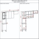 Ver imagem 4 de Cozinha Compacta 100% Mdf 4 Peças Balcão 120cm para Pia Vert Plus