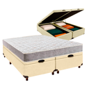 Ver imagem 1 de Conjunto Cama Box Bau Blindado Casal + Colchão D23 D23 Inducol