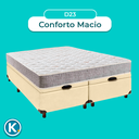 Ver imagem 4 de Conjunto Cama Box Bau Blindado Casal + Colchão D23 D23 Inducol