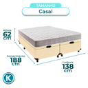 Ver imagem 3 de Conjunto Cama Box Bau Blindado Casal + Colchão D23 D23 Inducol
