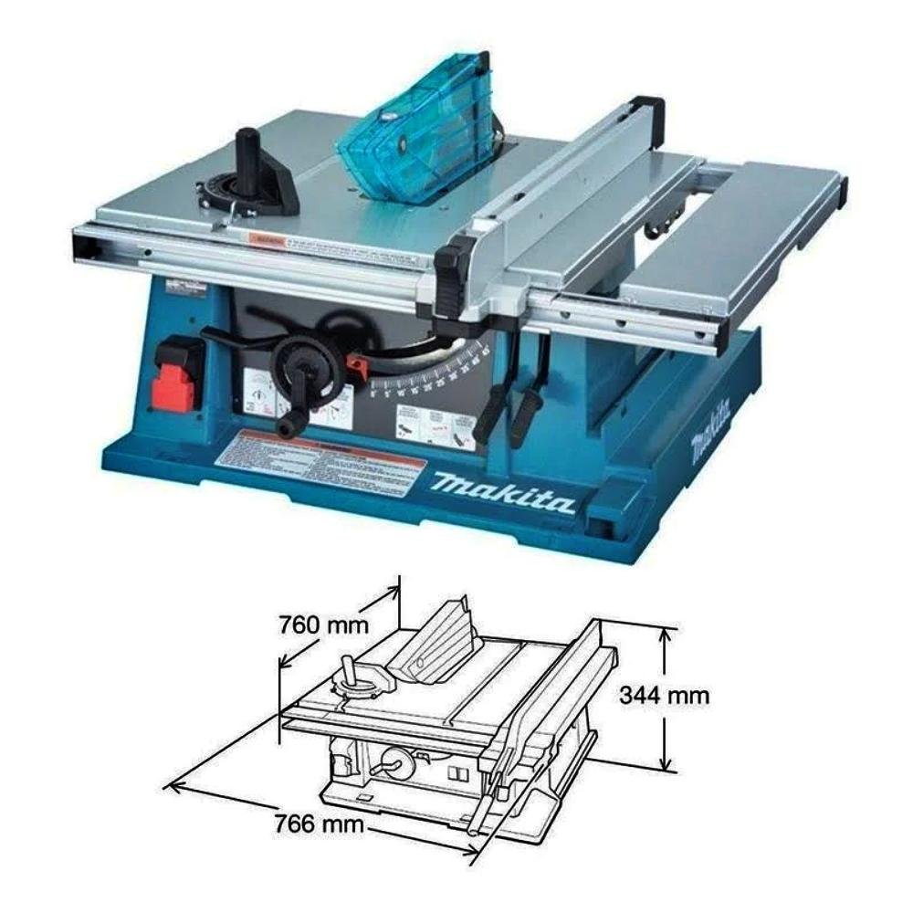 Serra Circular Bancada 255mm 1650w C/mesa 2704 220v Makita - 3