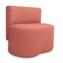 Ver imagem 2 de Puff Feijão Curvo Orgânico Redondo com Encosto Sala Resistente Confortável Suede