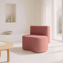 Ver imagem 1 de Puff Feijão Curvo Orgânico Redondo com Encosto Sala Resistente Confortável Suede