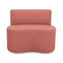 Ver imagem 3 de Puff Feijão Curvo Orgânico Redondo com Encosto Sala Resistente Confortável Suede