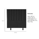 Ver imagem 3 de Cabeceira Estofada Cama Box Casal 140 Cm Sophia Carla Veludo:preto