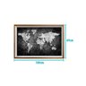 Quadro Mapa Mundi Com Moldura E Paspatur - 3