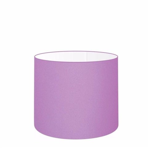 Cúpula Abajur Cilíndrica Cp-7008 Ø20x25cm Lillás