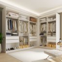 Ver imagem 1 de Closet Casal sem Portas 2 Módulos 6 Gavetas França Minastex Branco