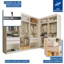 Ver imagem 4 de Closet Casal sem Portas 2 Módulos 6 Gavetas França Minastex Branco