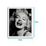 Quadro Marilyn Monroe Preto e Branco com Moldura 48x58 - 3