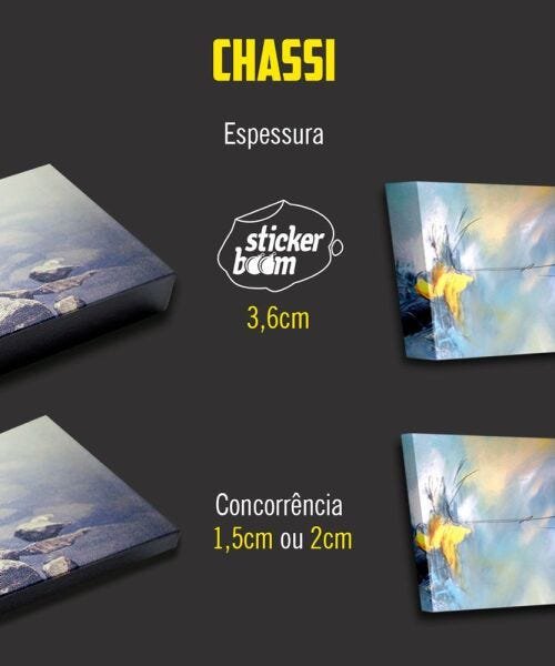 Quadro Caveira Floral no chassi 95x60 - 4