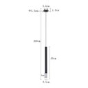Ver imagem 4 de Lustre Pendente Nordecor Lana 2691 35cm Preto Led Bivolt Preto 2691