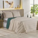 Ver imagem 1 de Cobre Leito Dalu King Hipercal 200 Fios Bordado 3 Peças 100% Poliéster - Avela com Verde