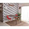 Conjunto de Mesa 1,40 Preto/Noronha + 2 Cadeiras Botonê - Vermelho - 1