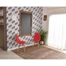 Conjunto de Mesa 1,40 Preto/Noronha + 2 Cadeiras Botonê - Vermelho - 4