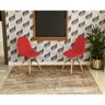 Conjunto de Mesa 1,40 Preto/Noronha + 2 Cadeiras Botonê - Vermelho - 3