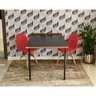 Conjunto de Mesa 1,40 Preto/Noronha + 2 Cadeiras Botonê - Vermelho - 2