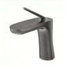 Misturador Monocomando Para Lavatório De Mesa Bica Baixa Kaila Grafite Escovado - 1