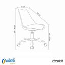Ver imagem 5 de Cadeira Office Luisa Base Cromada Várias Cores - Rivatti