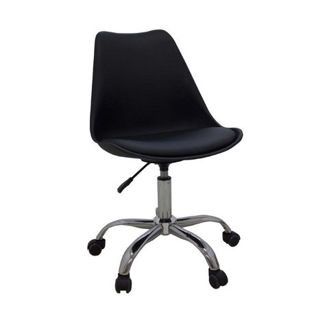 Cadeira Office Luisa Base Cromada Várias Cores - Rivatti