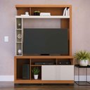 Ver mais imagens de Estante Home Theater Elba Freijó Off White Matte - Colibri