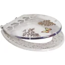 Ver imagem 2 de Assento Sanitário Poliester Decorado Borboleta Aspen para vaso Deca