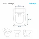 Ver imagem 5 de Assento Sanitário Nuage Preto para vaso Incepa