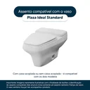 Ver imagem 4 de Assento Sanitário Plaza Bone (Bege Claro) para Vaso Ideal Standard