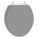 Ver imagem 1 de Assento Sanitário Convencional Oval Cinza Escuro para vaso Icasa